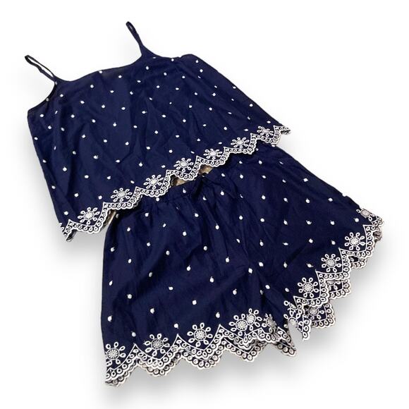 Adore Me Blue White Lace Camisole Shorts Womens Sz Large Luana Novelty Romantic - Picture 4 of 16